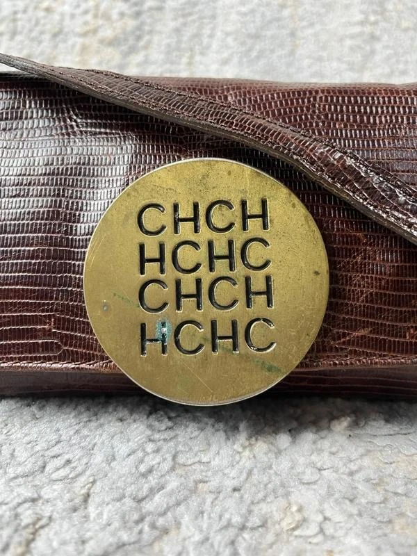 Bolsa Carolina Herrera Vintage Castanha Couro – photo 2